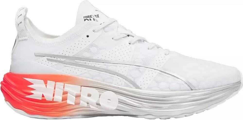 Puma Foreverrun Nitro Silver Puma White/Cherry Tomato 7 B (M) new with box